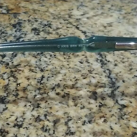 Candies C Kris Brn Eyeglasses Frames Brown Blue Square Full Rim 49-16-140 &Case - Picture 7 of 9